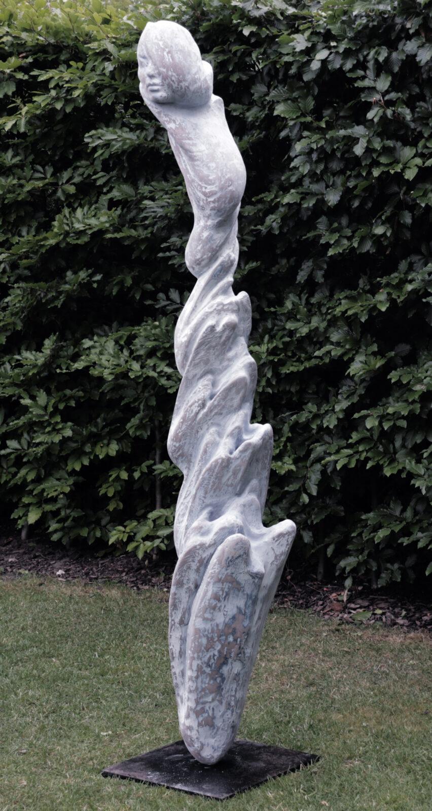 Abstract sculpture Strenght and burden. Inspired by a poem by Anna Świrszczyńska.